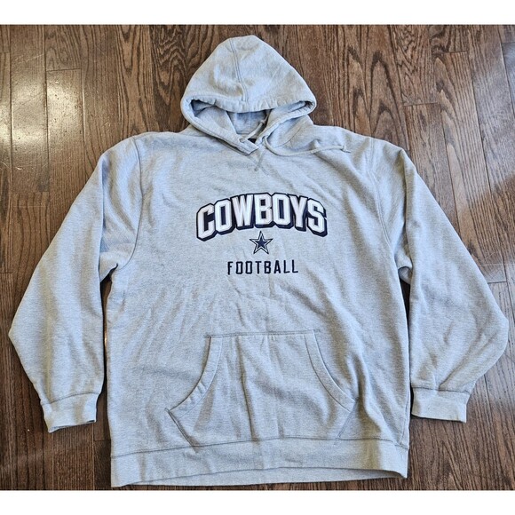 Dallas Cowboys Men's Grey Hoodie Sweatshirt By NFL Team Apparel Size 2XL - Picture 1 of 10